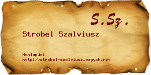 Strobel Szalviusz névjegykártya